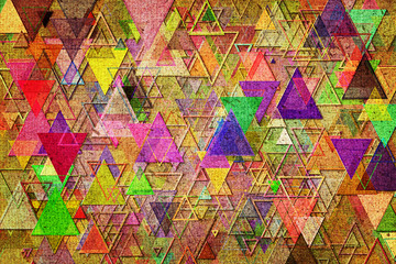 Shape abstract, pattern texture or background. Color, triangle, stroke & effect.