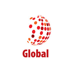 vector logo globe