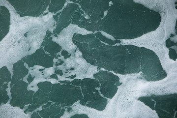 Waves splashing onto rocks, rocky coastline, South China Sea, Guangdong province, China