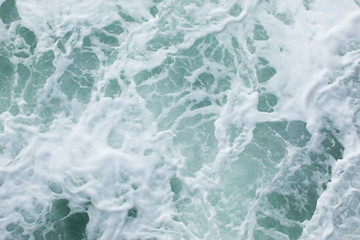 Waves splashing onto rocks, rocky coastline, South China Sea, Guangdong province, China