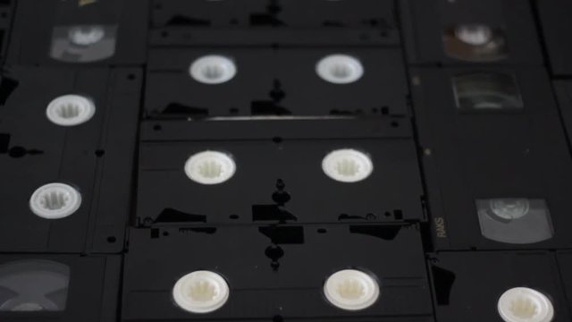 Old vhs cassette tapes