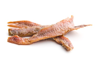 Anchovy fillets in oil.