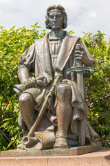 Cristóvão Colombo (Christoph Kolumbus) Monument de Parque de Santa Catarina (Santa Catarina Park)...