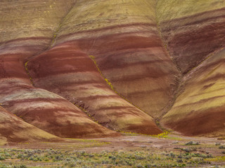Abstract perspective of the Painted Hills, Oregon
