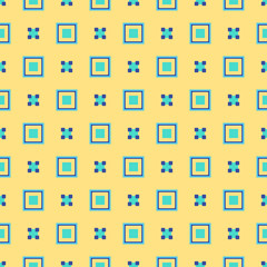 Abstract geometric seamless pattern in retro style. Rhythmic background.