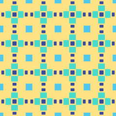 Abstract geometric seamless pattern in retro style. Rhythmic background.
