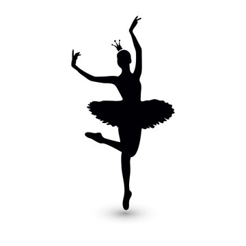 Vector Illustration. Ballerina icon