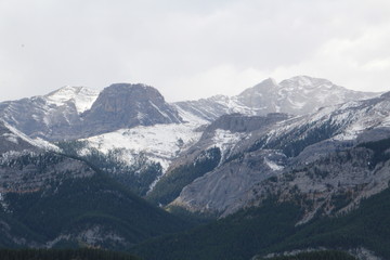 Peaks By Barrier Lake, Kananaskis Country, Alberta