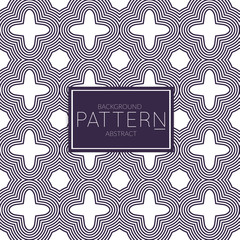 Dark blue on white Abstract geometric vector pattern