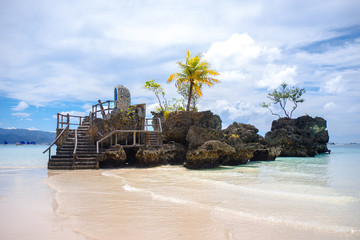 Boracay island Grotto,  Willy's Rock, - Famous and Controversial Landmark , Philippines