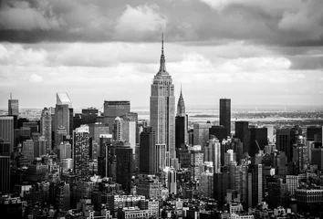 Foto op Plexiglas Empire State Building Empire State Building Aerial