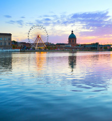 Naklejka premium Famous place of Toulouse, France