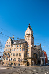 Fototapeta na wymiar City Hall called Rathaus Wahren in Leipzig, Germany