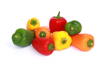 Mini poivrons de couleurs différentes