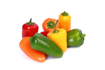 Mini poivrons de couleurs différentes