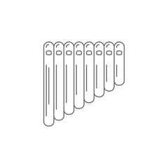 Pan flute icon. Simple element illustration. Pan flute symbol design template. Can be used for web and mobile