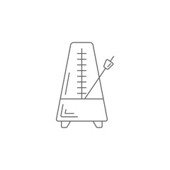 Pianist clock icon. Simple element illustration. Pianist clock symbol design template. Can be used for web and mobile