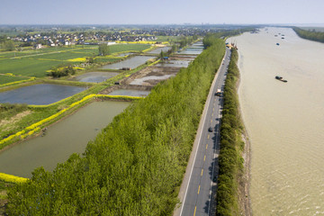 aerial photo of grant canal