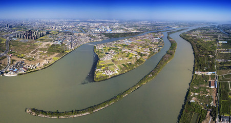 canal, panorama, island, grant, china, yangzhou, city, view, panoramic, architecture, cityscape, landscape, urban, skyline, building, sky, town, travel, europe, barcelona, buildings, sea, mountain, bl