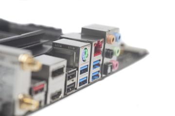 Computer component backpanel USB Audio,Ethernet Connector USB 3,