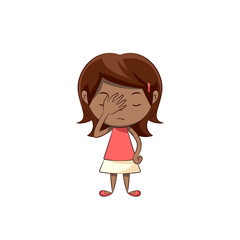 Little girl facepalm 