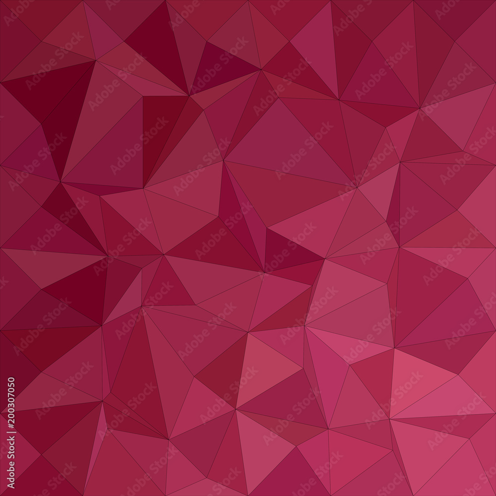 Poster maroon irregular triangle mosaic vector background design