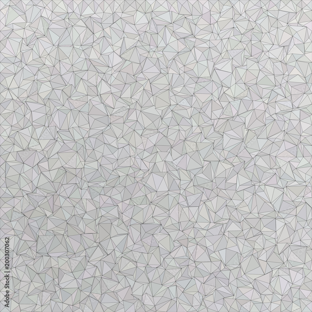 Poster silver irregular triangle mosaic vector background design