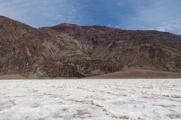 Salt Flats at Badwater Basin in Death Valley National Park, Death Valley, California