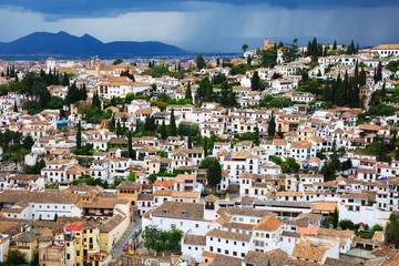 Fototapeta na wymiar View of Granada cityspace