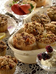 Flowers and fruits Muffins