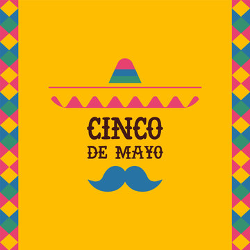 Cinco de mayo mexican mariachi sombrero quote card