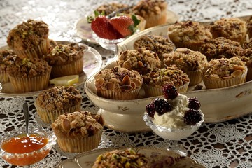 Flowers and fruits Muffins