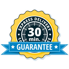 30 minutes Express Delivery illustration