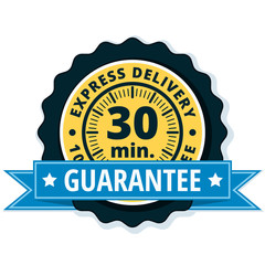 30 minutes Express Delivery illustration