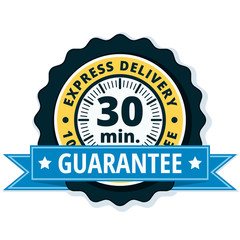 30 minutes Express Delivery illustration
