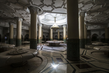 Obraz premium Sala delle abluzioni, Moschea Hassann II