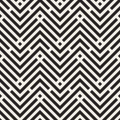 Gordijnen Vector naadloze lijnen mozaïek patroon. Moderne stijlvolle abstracte textuur. Herhalende geometrische tegels © Samolevsky