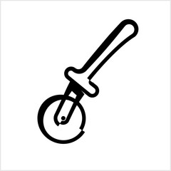 Pizza Cutter Icon, Pizza Slice Cutter