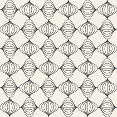 Fototapeta na wymiar Vector seamless pattern. Modern stylish abstract texture. Repeating geometric tiles