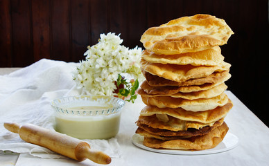 napoleon cake layers and cream