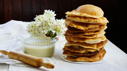 napoleon cake layers and cream