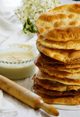 napoleon cake layers and cream