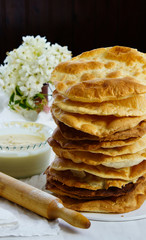 napoleon cake layers and cream