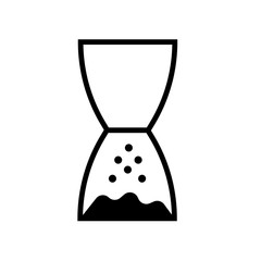 Hand pointing to left icon isolated on white background