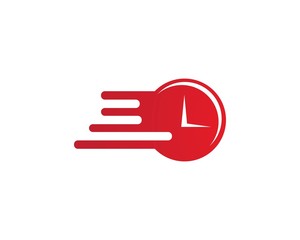 clock faster logo vector