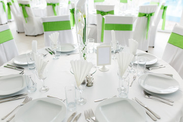 Table Setting At Luxury Wedding Reception Beautiful Flowers On The Table