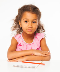 Naklejka premium Little african girl