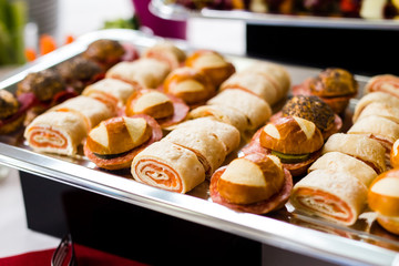Catering snacks, appetizers or finger food