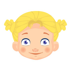 Caucasian girl character