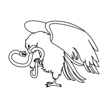 eagle devouring snake mexican emblem